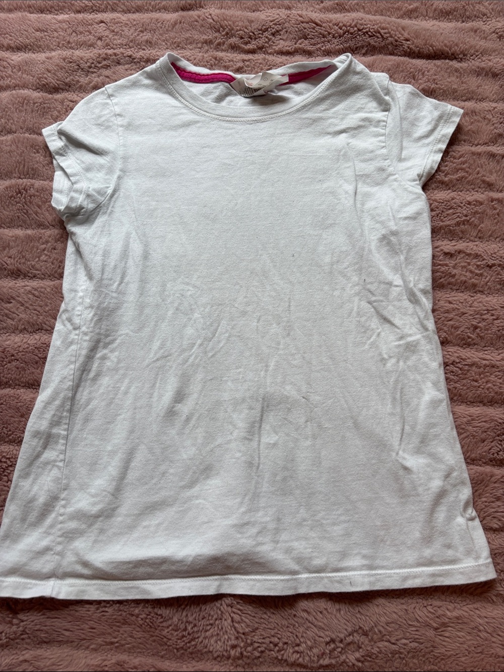 Hanes kids Basic White Short Sleeve Tee (size kids L or 10/12)
